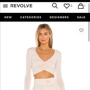 Long sleeve crop top